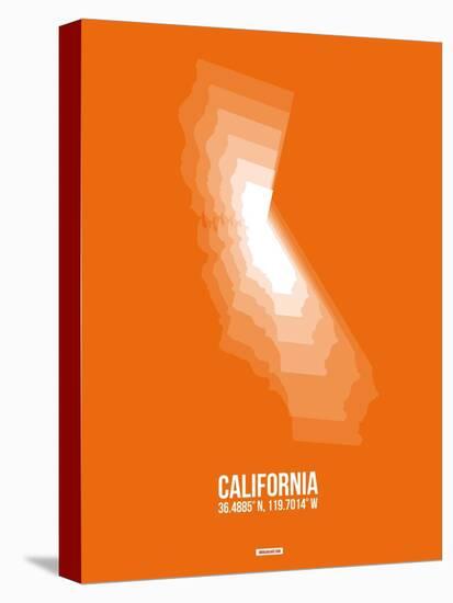 California Radiant Map 7-NaxArt-Stretched Canvas