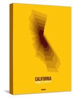 California Radiant Map 8-NaxArt-Stretched Canvas