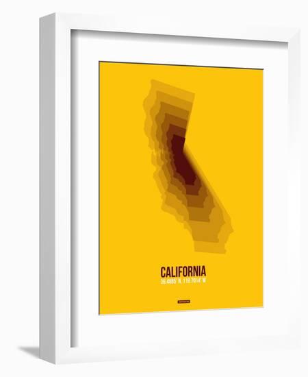 California Radiant Map 8-NaxArt-Framed Art Print