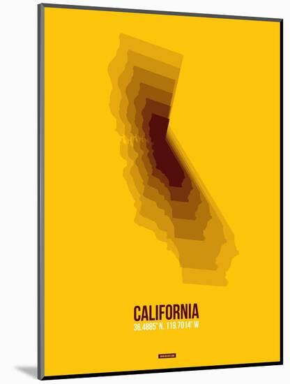 California Radiant Map 8-NaxArt-Mounted Art Print