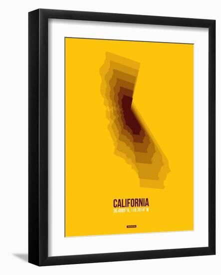 California Radiant Map 8-NaxArt-Framed Art Print