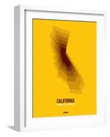 California Radiant Map 8-NaxArt-Framed Art Print