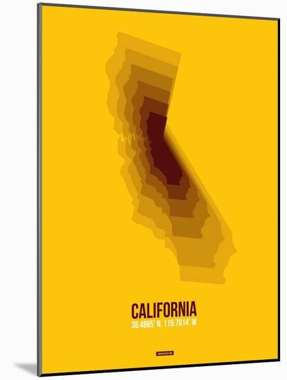 California Radiant Map 8-NaxArt-Mounted Art Print