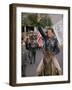 California Republican Gubernatorial Candidate Ronald Reagan in Cowboy Attire, Riding Horse Outside-Bill Ray-Framed Photographic Print