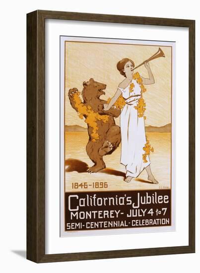 California's Jubilee Poster-Calthea Campbell Vivian-Framed Giclee Print