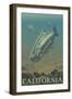 California, Salmon View-Lantern Press-Framed Art Print