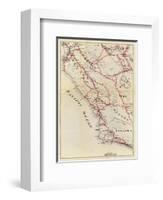 California: San Benito, Fresno, Monterey, San Luis Obispo, Kings, Kern, and Santa Barbara, c.1896-George W^ Blum-Framed Art Print