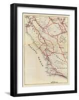 California: San Benito, Fresno, Monterey, San Luis Obispo, Kings, Kern, and Santa Barbara, c.1896-George W^ Blum-Framed Art Print