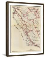 California: San Benito, Fresno, Monterey, San Luis Obispo, Kings, Kern, and Santa Barbara, c.1896-George W^ Blum-Framed Art Print