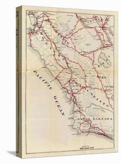 California: San Benito, Fresno, Monterey, San Luis Obispo, Kings, Kern, and Santa Barbara, c.1896-George W^ Blum-Stretched Canvas