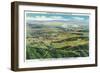 California - San Bernardino, Colton from Rim O' the World Highway to Arrowhead Lake, c.1949-Lantern Press-Framed Art Print