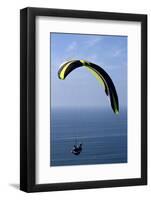 California, San Diego. Hang Glider Flying at Torrey Pines Gliderport-Steve Ross-Framed Photographic Print