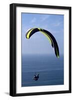 California, San Diego. Hang Glider Flying at Torrey Pines Gliderport-Steve Ross-Framed Photographic Print