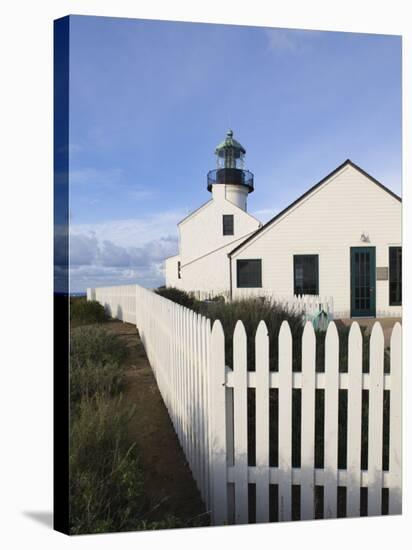 California, San Diego, Point Loma, Old Point Loma Lighthouse, 1854, USA-Walter Bibikow-Stretched Canvas