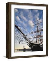 California, San Diego, San Diego Maritime Museum, Star of India and Russian Submarine, USA-Walter Bibikow-Framed Photographic Print