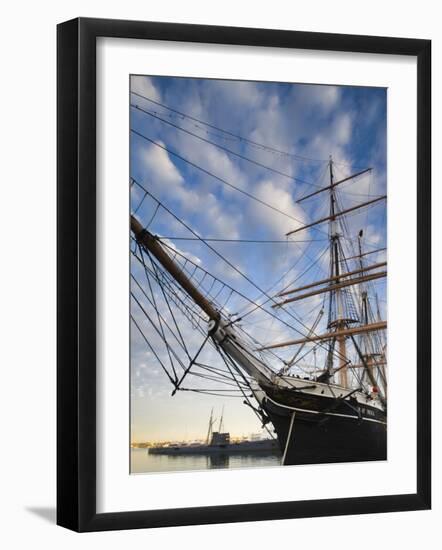 California, San Diego, San Diego Maritime Museum, Star of India and Russian Submarine, USA-Walter Bibikow-Framed Photographic Print
