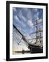 California, San Diego, San Diego Maritime Museum, Star of India and Russian Submarine, USA-Walter Bibikow-Framed Photographic Print