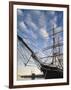 California, San Diego, San Diego Maritime Museum, Star of India and Russian Submarine, USA-Walter Bibikow-Framed Photographic Print