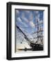 California, San Diego, San Diego Maritime Museum, Star of India and Russian Submarine, USA-Walter Bibikow-Framed Photographic Print