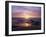 California, San Diego, Sunset Cliffs, Sunset over a Beach and Ocean-Christopher Talbot Frank-Framed Premium Photographic Print