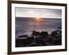 California, San Diego, Sunset Cliffs, Sunset over the Ocean-Christopher Talbot Frank-Framed Photographic Print