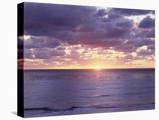 California, San Diego, Sunset Cliffs, Sunset over the Pacific Ocean-Christopher Talbot Frank-Stretched Canvas