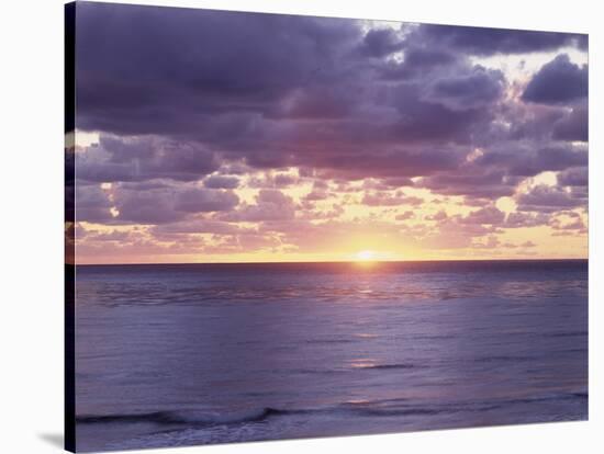 California, San Diego, Sunset Cliffs, Sunset over the Pacific Ocean-Christopher Talbot Frank-Stretched Canvas