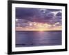 California, San Diego, Sunset Cliffs, Sunset over the Pacific Ocean-Christopher Talbot Frank-Framed Photographic Print