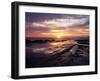 California, San Diego, Sunset Cliffs, Sunset over the Tide Pools-Christopher Talbot Frank-Framed Premium Photographic Print