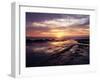 California, San Diego, Sunset Cliffs, Sunset over the Tide Pools-Christopher Talbot Frank-Framed Premium Photographic Print