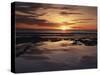 California, San Diego, Sunset Cliffs, Sunset over Tide Pools-Christopher Talbot Frank-Stretched Canvas