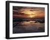 California, San Diego, Sunset Cliffs, Sunset over Tide Pools-Christopher Talbot Frank-Framed Premium Photographic Print