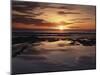 California, San Diego, Sunset Cliffs, Sunset over Tide Pools-Christopher Talbot Frank-Mounted Premium Photographic Print