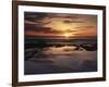 California, San Diego, Sunset Cliffs, Sunset over Tide Pools-Christopher Talbot Frank-Framed Photographic Print