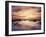 California, San Diego, Sunset Cliffs, Sunset Reflecting in a Tide Pool-Christopher Talbot Frank-Framed Premium Photographic Print