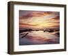 California, San Diego, Sunset Cliffs, Sunset Reflecting in a Tide Pool-Christopher Talbot Frank-Framed Photographic Print