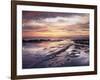 California, San Diego, Sunset Cliffs, Sunset Reflecting in Tide Pools-Christopher Talbot Frank-Framed Photographic Print