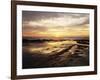 California, San Diego, Sunset Cliffs, Sunset Reflecting in Tide Pools-Christopher Talbot Frank-Framed Photographic Print