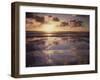 California, San Diego, Sunset Cliffs, Sunset Reflecting in Tide Pools-Christopher Talbot Frank-Framed Premium Photographic Print