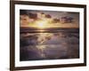 California, San Diego, Sunset Cliffs, Sunset Reflecting in Tide Pools-Christopher Talbot Frank-Framed Photographic Print