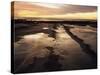 California, San Diego, Sunset Cliffs, Sunset Reflecting in Tide Pools-Christopher Talbot Frank-Stretched Canvas