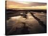 California, San Diego, Sunset Cliffs, Sunset Reflecting in Tide Pools-Christopher Talbot Frank-Stretched Canvas