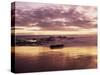 California, San Diego, Sunset Cliffs, Sunset Reflecting on a Beach-Christopher Talbot Frank-Stretched Canvas