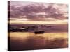 California, San Diego, Sunset Cliffs, Sunset Reflecting on a Beach-Christopher Talbot Frank-Stretched Canvas