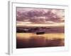 California, San Diego, Sunset Cliffs, Sunset Reflecting on a Beach-Christopher Talbot Frank-Framed Photographic Print