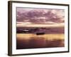 California, San Diego, Sunset Cliffs, Sunset Reflecting on a Beach-Christopher Talbot Frank-Framed Photographic Print