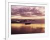 California, San Diego, Sunset Cliffs, Sunset Reflecting on a Beach-Christopher Talbot Frank-Framed Photographic Print