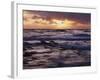 California, San Diego, Sunset Cliffs, Sunset Through Storm Clouds-Christopher Talbot Frank-Framed Photographic Print