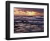 California, San Diego, Sunset Cliffs, Sunset Through Storm Clouds-Christopher Talbot Frank-Framed Photographic Print