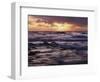 California, San Diego, Sunset Cliffs, Sunset Through Storm Clouds-Christopher Talbot Frank-Framed Photographic Print